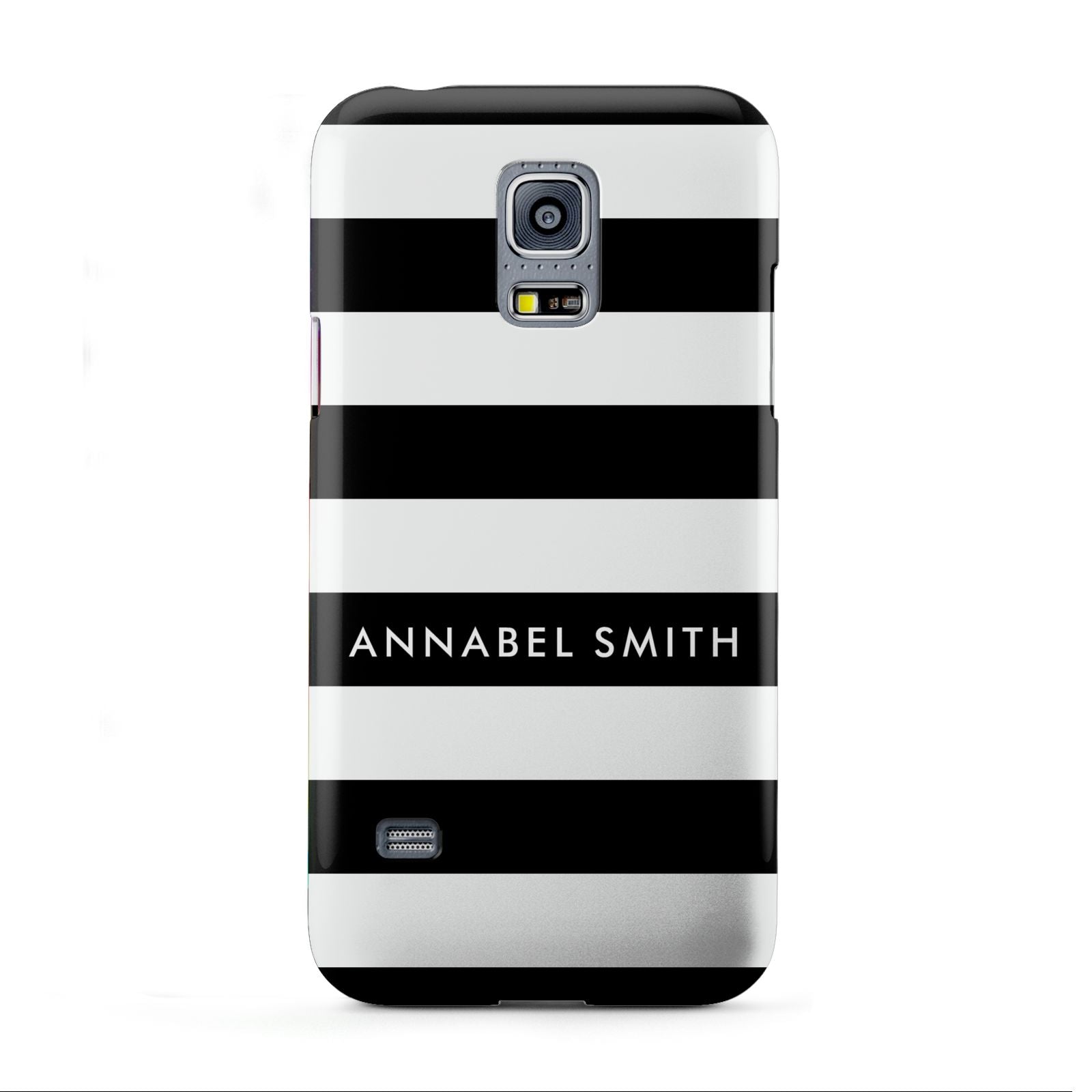 Personalised Black Striped Name or Initials Samsung Galaxy S5 Mini Case
