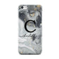 Personalised Black Swirl Marble Text Apple iPhone 5c Case