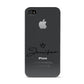 Personalised Black Text Transparent Apple iPhone 4s Case
