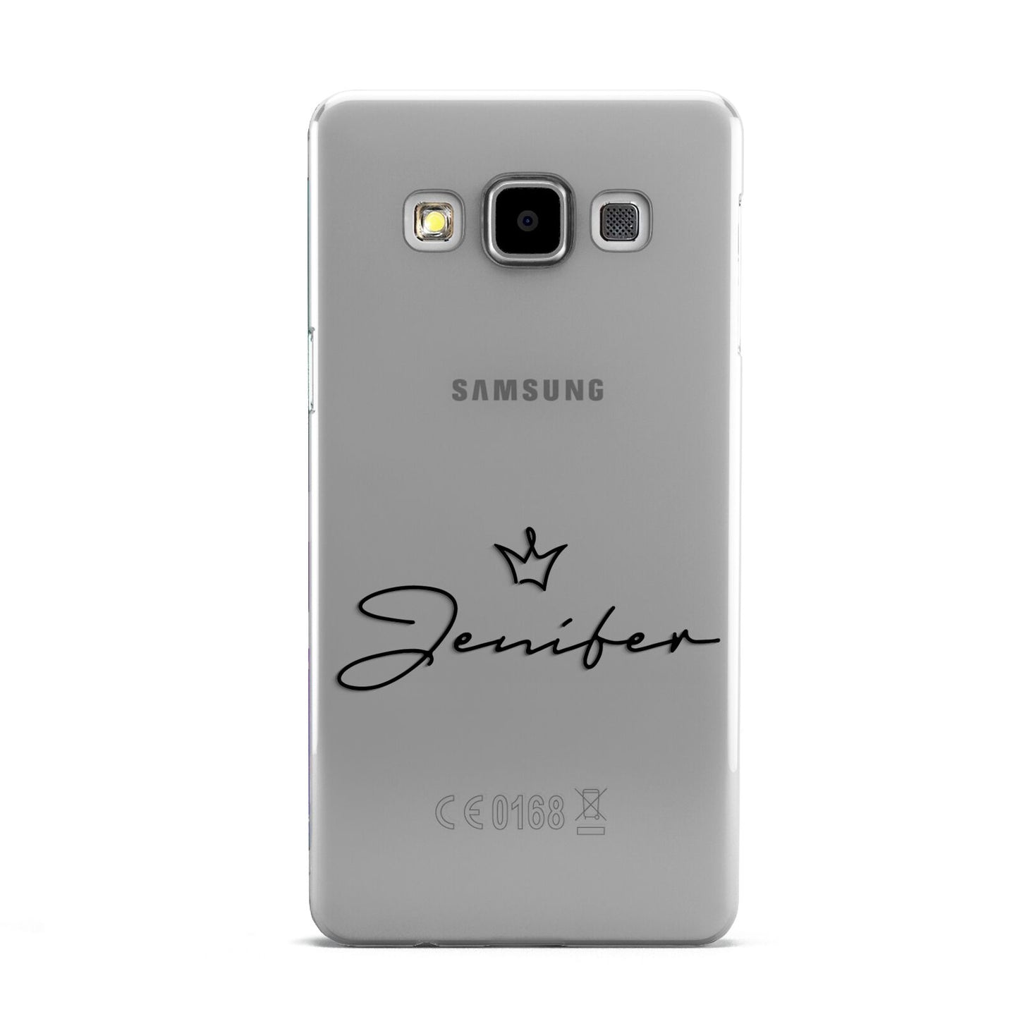 Personalised Black Text Transparent Samsung Galaxy A5 Case