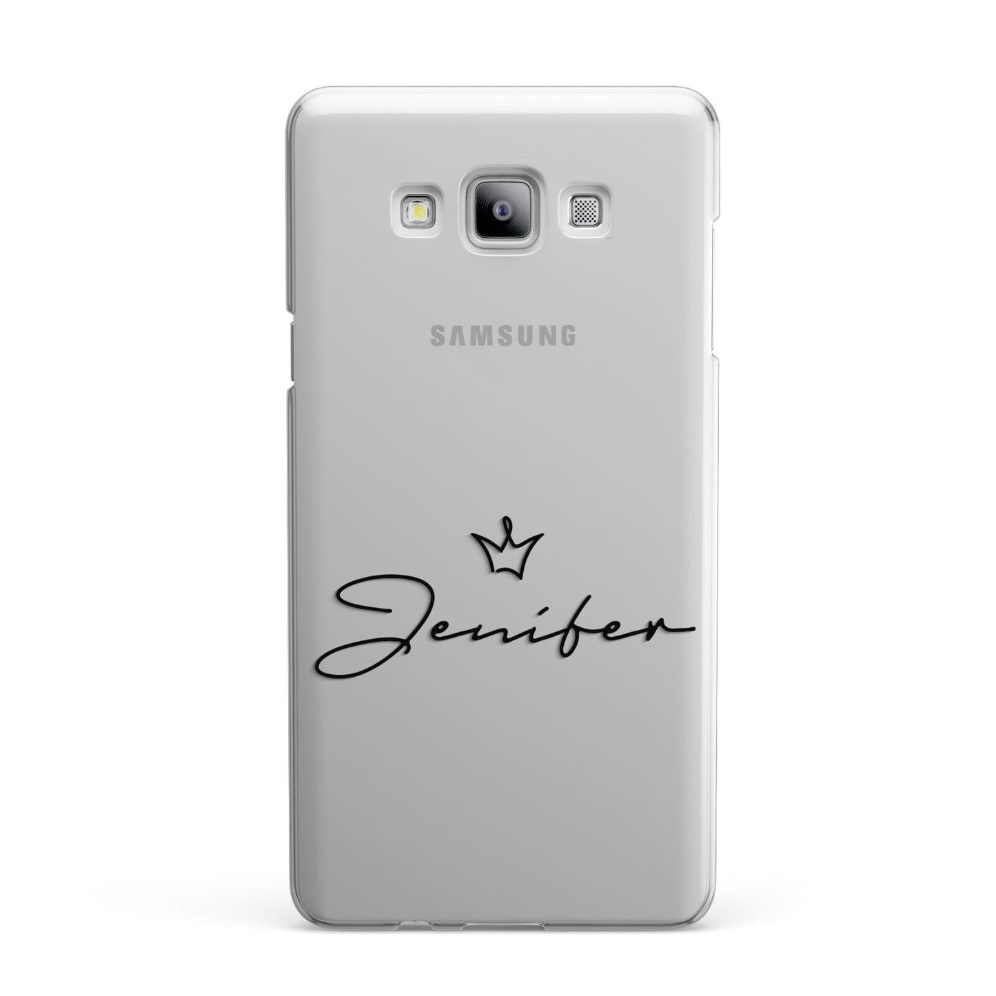 Personalised Black Text Transparent Samsung Galaxy A7 2015 Case