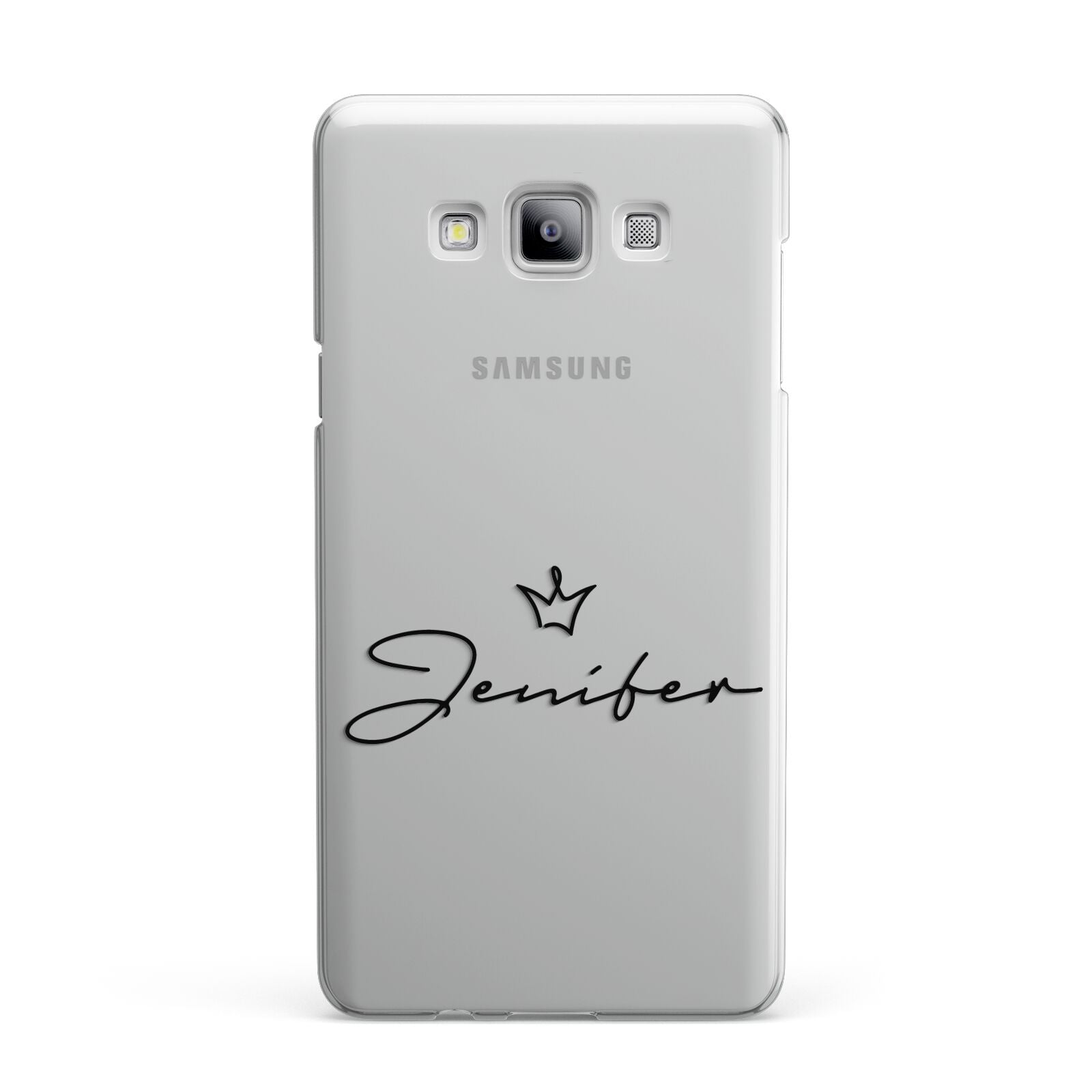 Personalised Black Text Transparent Samsung Galaxy A7 2015 Case