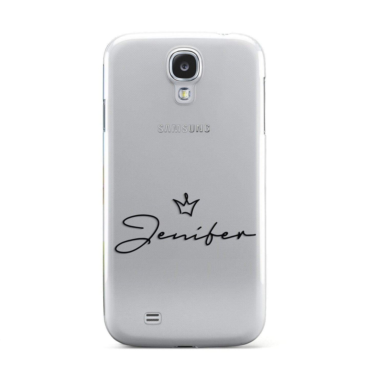 Personalised Black Text Transparent Samsung Galaxy S4 Case