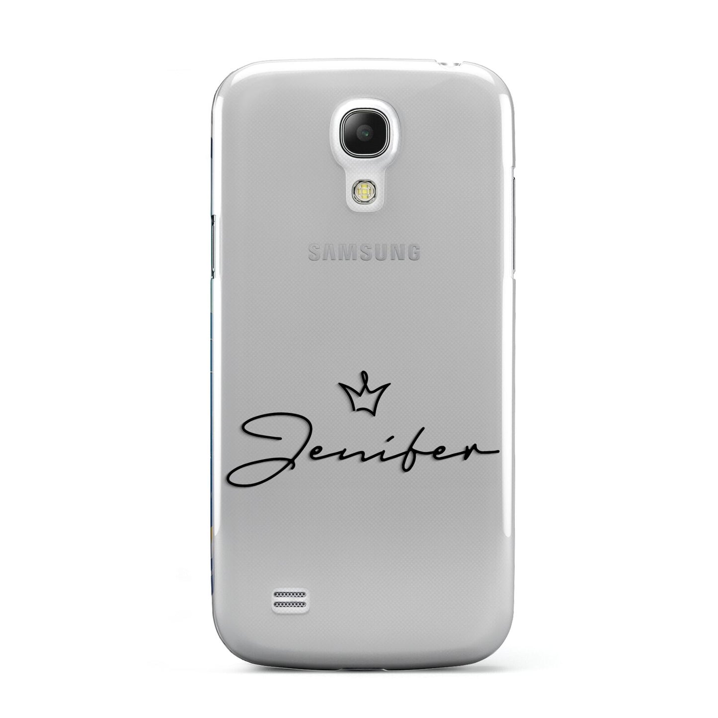 Personalised Black Text Transparent Samsung Galaxy S4 Mini Case