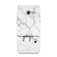 Personalised Black and White Marble with Handwriting Text Samsung Galaxy A5 2017 Case on gold phone