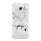 Personalised Black and White Marble with Handwriting Text Samsung Galaxy A8 2016 Case