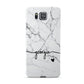 Personalised Black and White Marble with Handwriting Text Samsung Galaxy Alpha Case