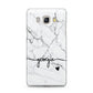 Personalised Black and White Marble with Handwriting Text Samsung Galaxy J5 2016 Case