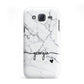 Personalised Black and White Marble with Handwriting Text Samsung Galaxy J5 Case