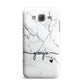 Personalised Black and White Marble with Handwriting Text Samsung Galaxy J7 Case