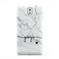 Personalised Black and White Marble with Handwriting Text Samsung Galaxy Note 3 Case