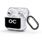 Personalised Black with Initials AirPods Glitter Case 3rd Gen Side Image