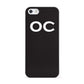Personalised Black with Initials Apple iPhone 5 Case