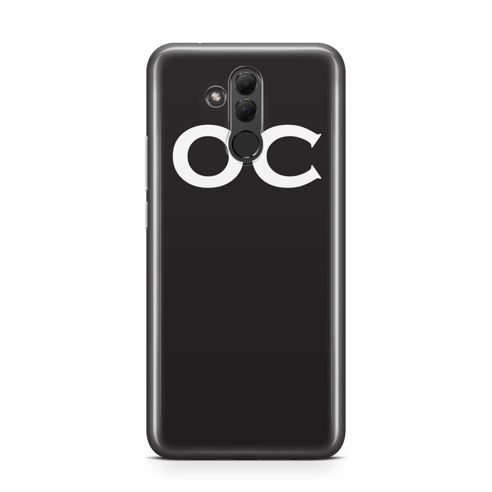 Personalised Black with Initials Huawei Mate 20 Lite