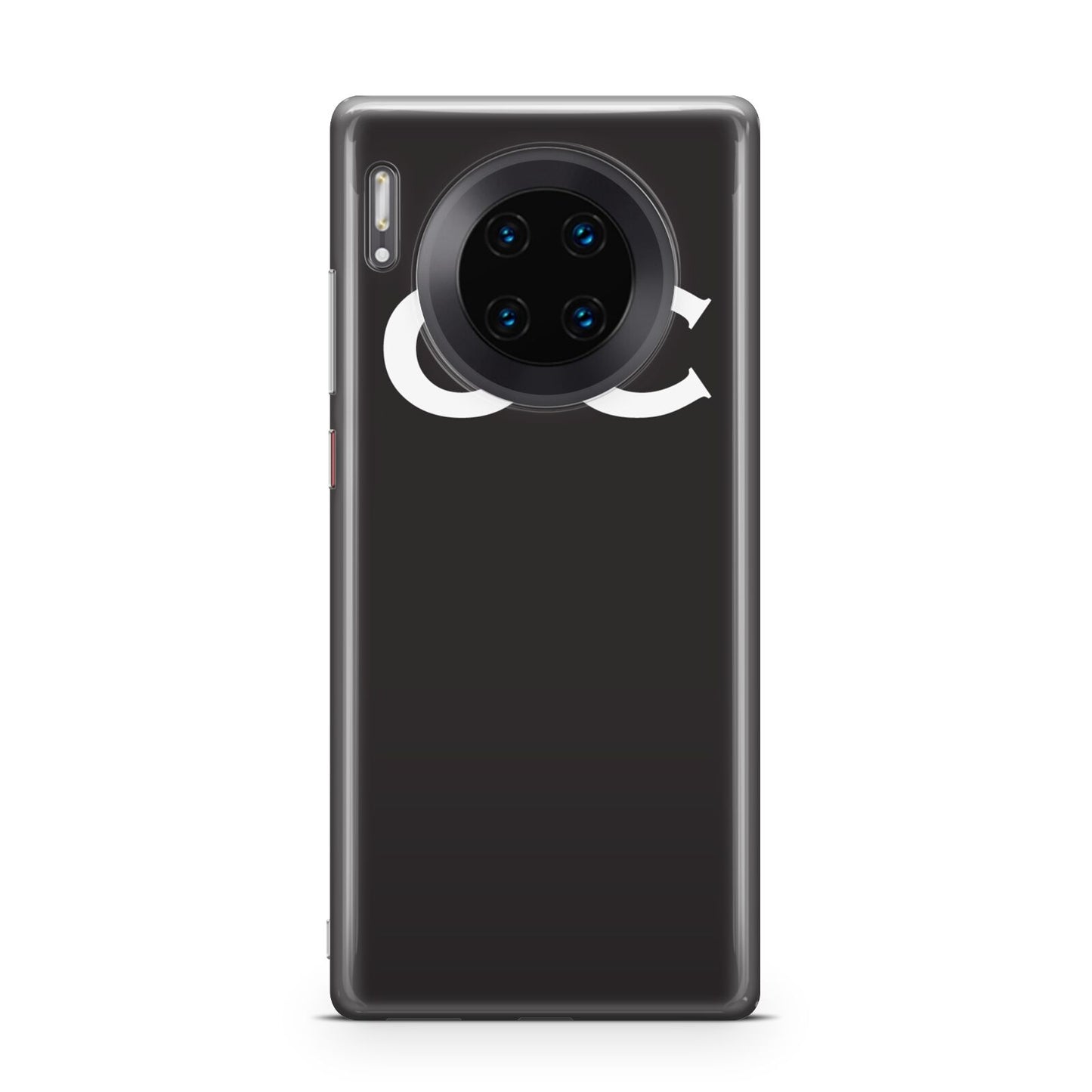 Personalised Black with Initials Huawei Mate 30 Pro Phone Case