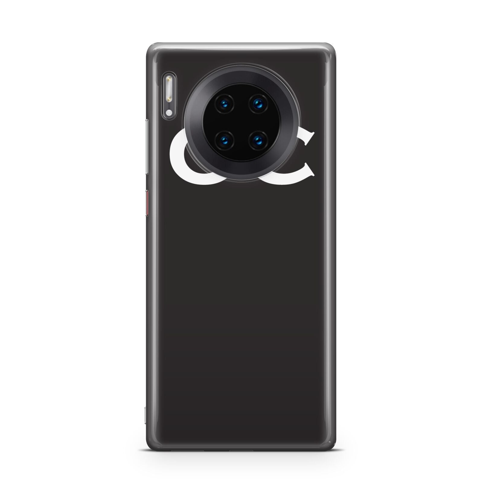 Personalised Black with Initials Huawei Mate 30 Pro Phone Case
