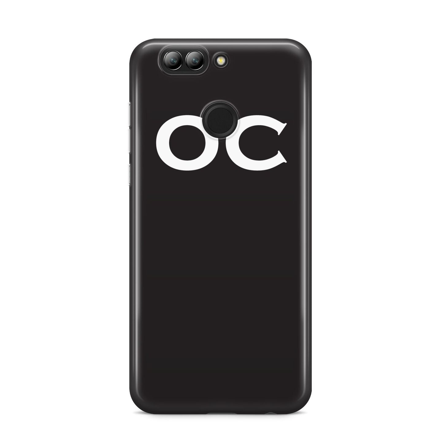 Personalised Black with Initials Huawei Nova 2s Phone Case