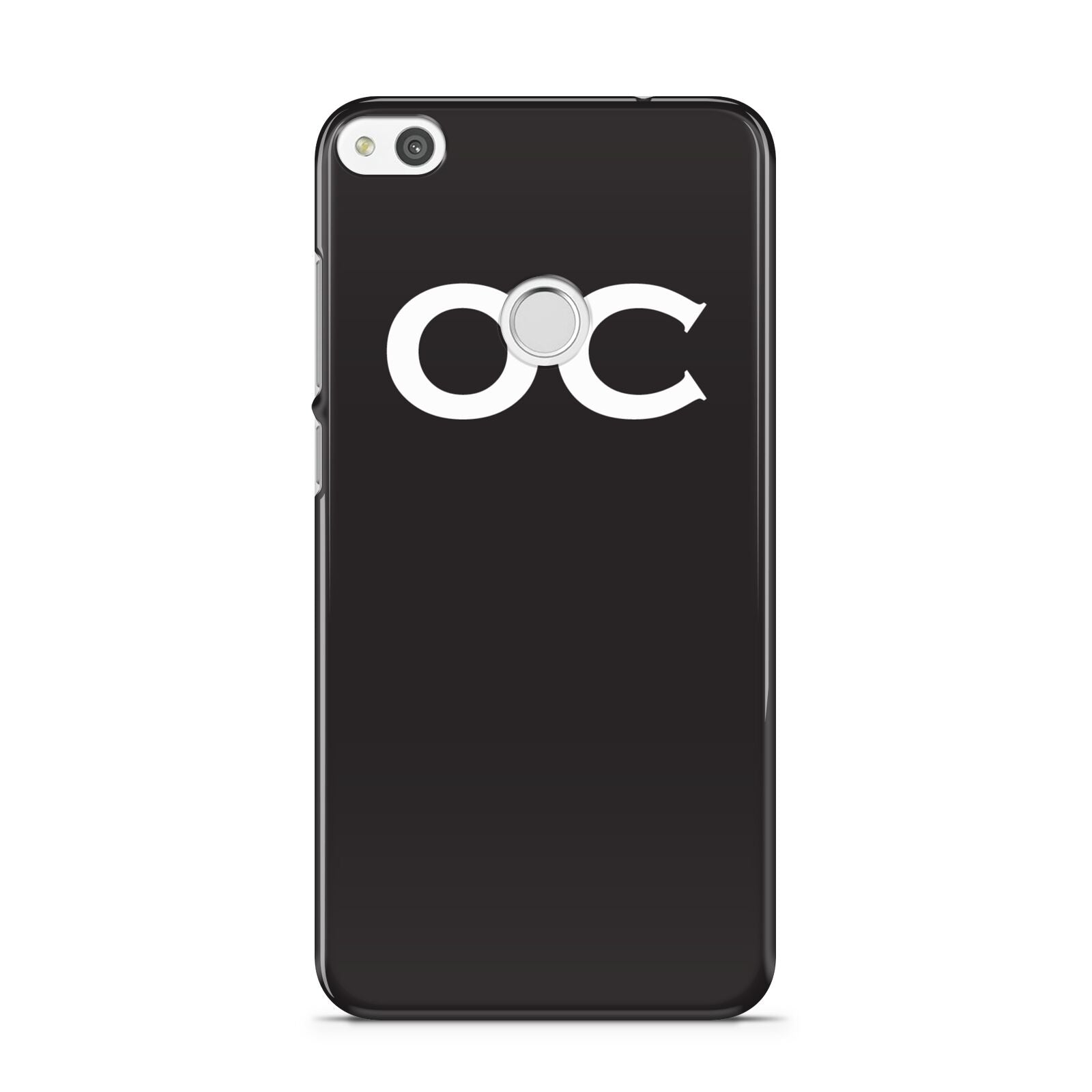 Personalised Black with Initials Huawei P8 Lite Case