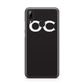 Personalised Black with Initials Huawei Y7 2019