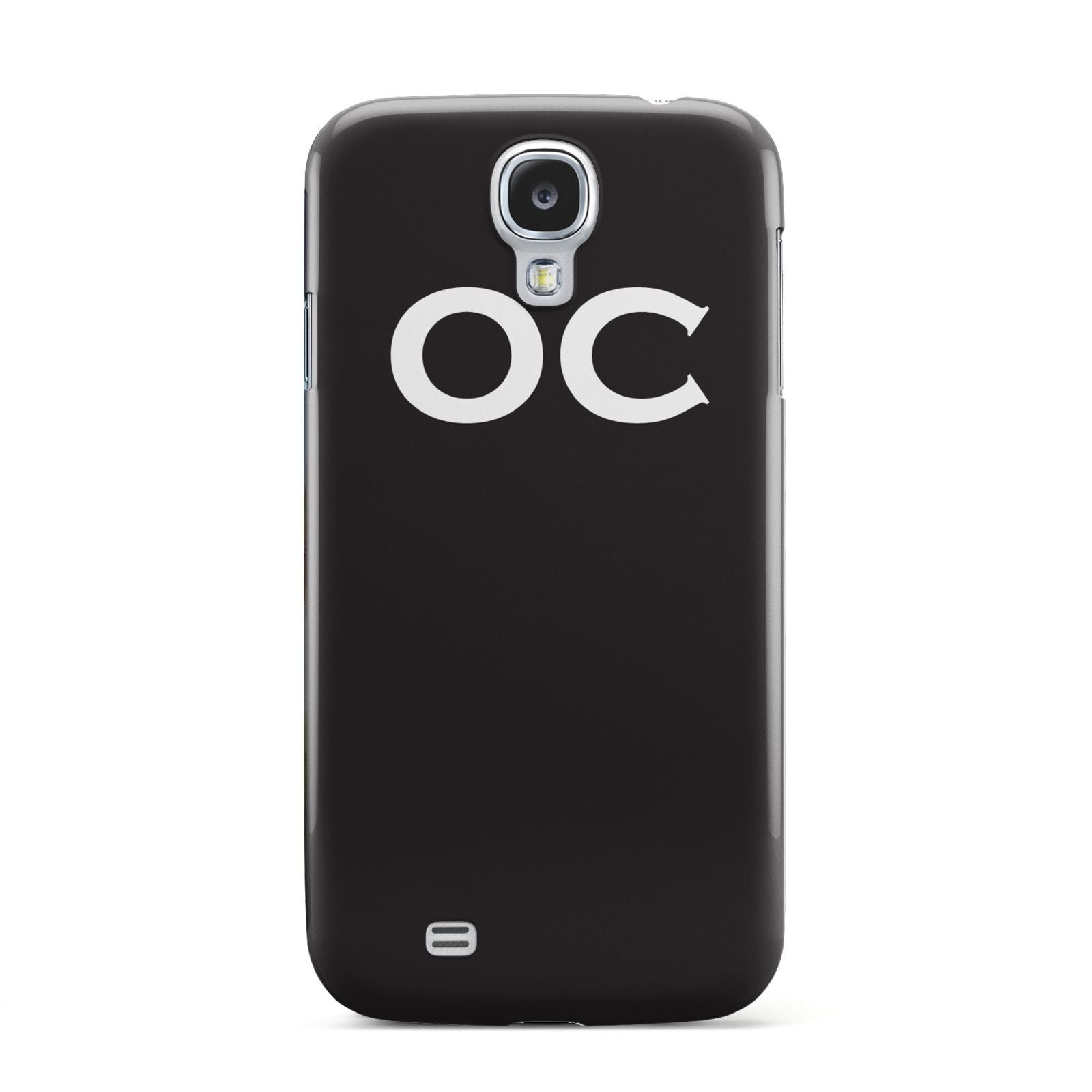 Personalised Black with Initials Samsung Galaxy S4 Case