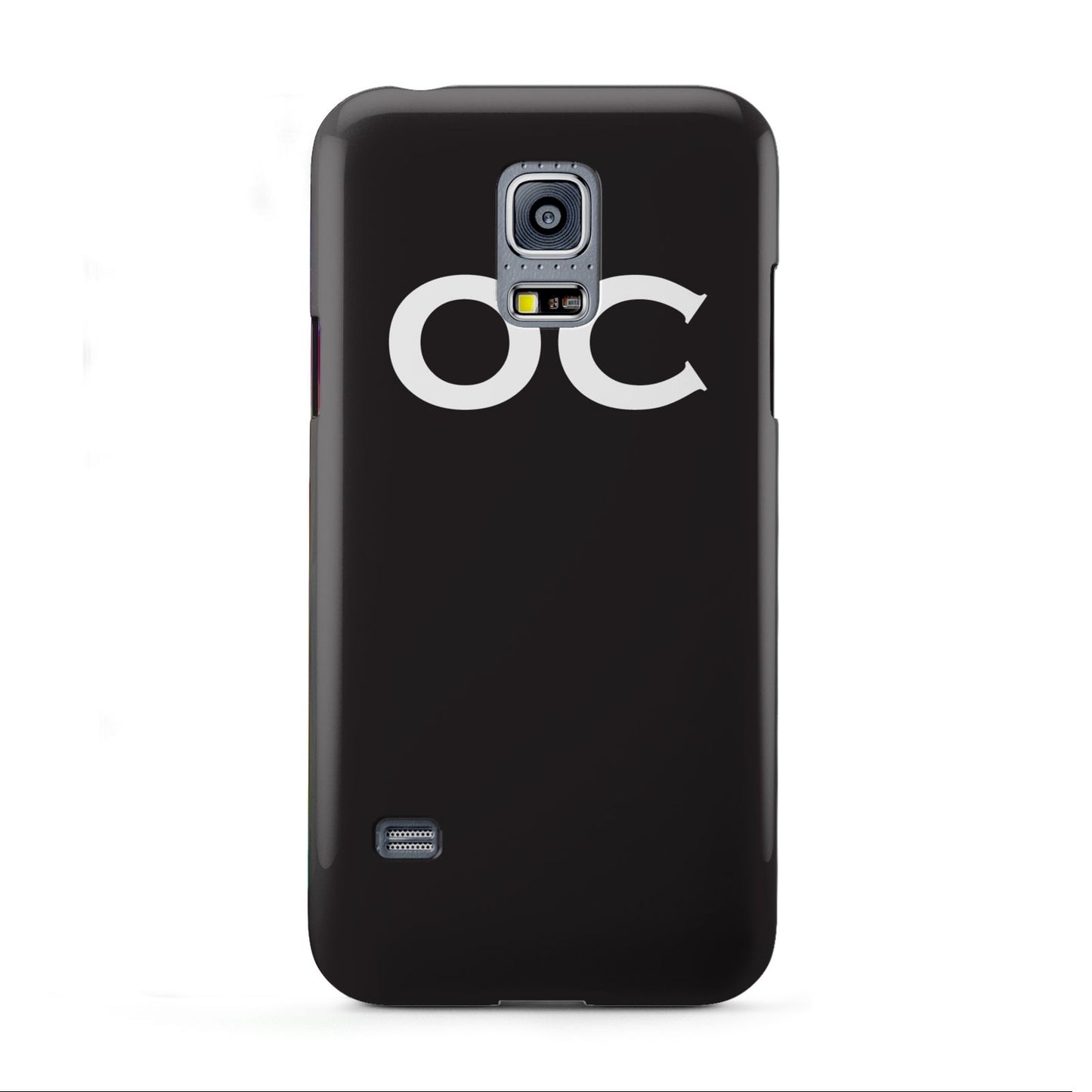 Personalised Black with Initials Samsung Galaxy S5 Mini Case