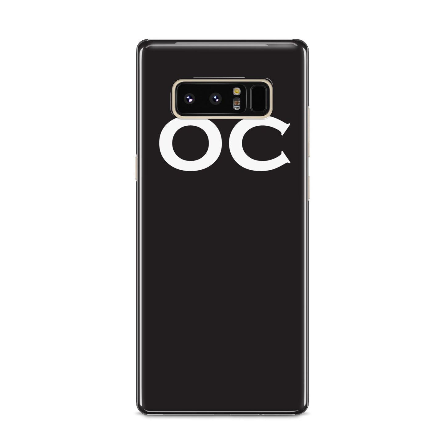 Personalised Black with Initials Samsung Galaxy S8 Case