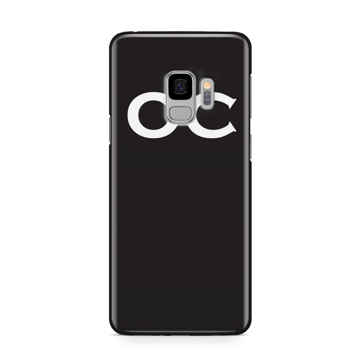 Personalised Black with Initials Samsung Galaxy S9 Case