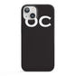 Personalised Black with Initials iPhone 13 Full Wrap 3D Snap Case