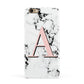 Personalised Block Coral Monogram Marble Apple iPhone 6 3D Snap Case
