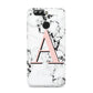 Personalised Block Coral Monogram Marble Huawei Nova 2s Phone Case