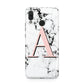 Personalised Block Coral Monogram Marble Huawei Nova 3 Phone Case