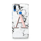 Personalised Block Coral Monogram Marble Huawei P Smart Z