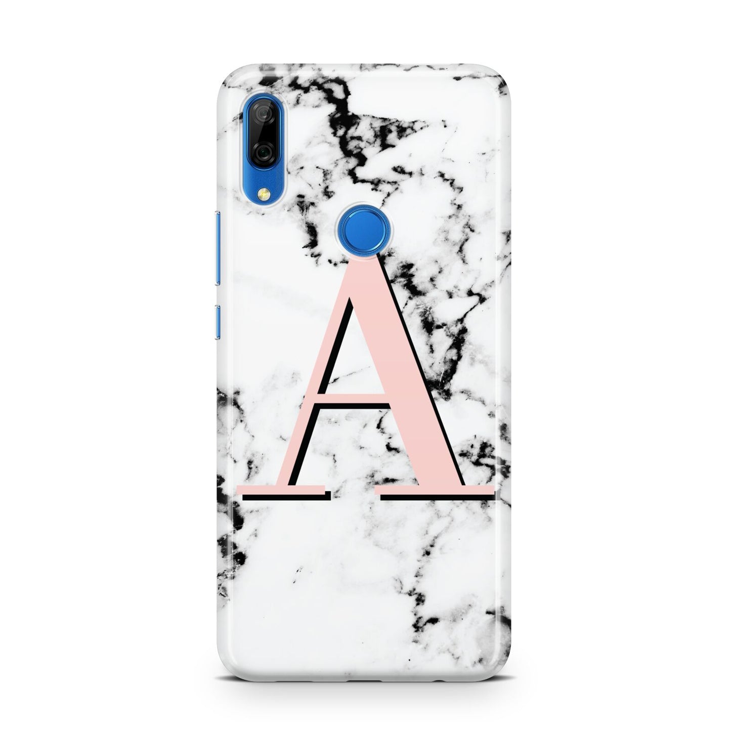 Personalised Block Coral Monogram Marble Huawei P Smart Z