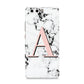 Personalised Block Coral Monogram Marble Huawei P10 Phone Case