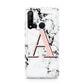Personalised Block Coral Monogram Marble Huawei P20 Lite 5G Phone Case