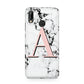 Personalised Block Coral Monogram Marble Huawei P20 Lite Phone Case