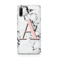 Personalised Block Coral Monogram Marble Huawei P30 Lite Phone Case
