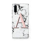 Personalised Block Coral Monogram Marble Huawei P30 Phone Case