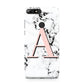 Personalised Block Coral Monogram Marble Huawei Y7 2018
