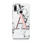 Personalised Block Coral Monogram Marble Huawei Y7 2019