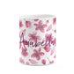 Personalised Blossom Pattern Pink 10oz Mug Alternative Image 7
