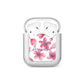 Personalised Blossom Pattern Pink AirPods Case