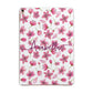 Personalised Blossom Pattern Pink Apple iPad Rose Gold Case