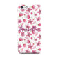 Personalised Blossom Pattern Pink Apple iPhone 5c Case