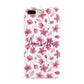 Personalised Blossom Pattern Pink Apple iPhone 7 8 Plus 3D Tough Case