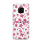 Personalised Blossom Pattern Pink Huawei Mate 20 Pro Phone Case