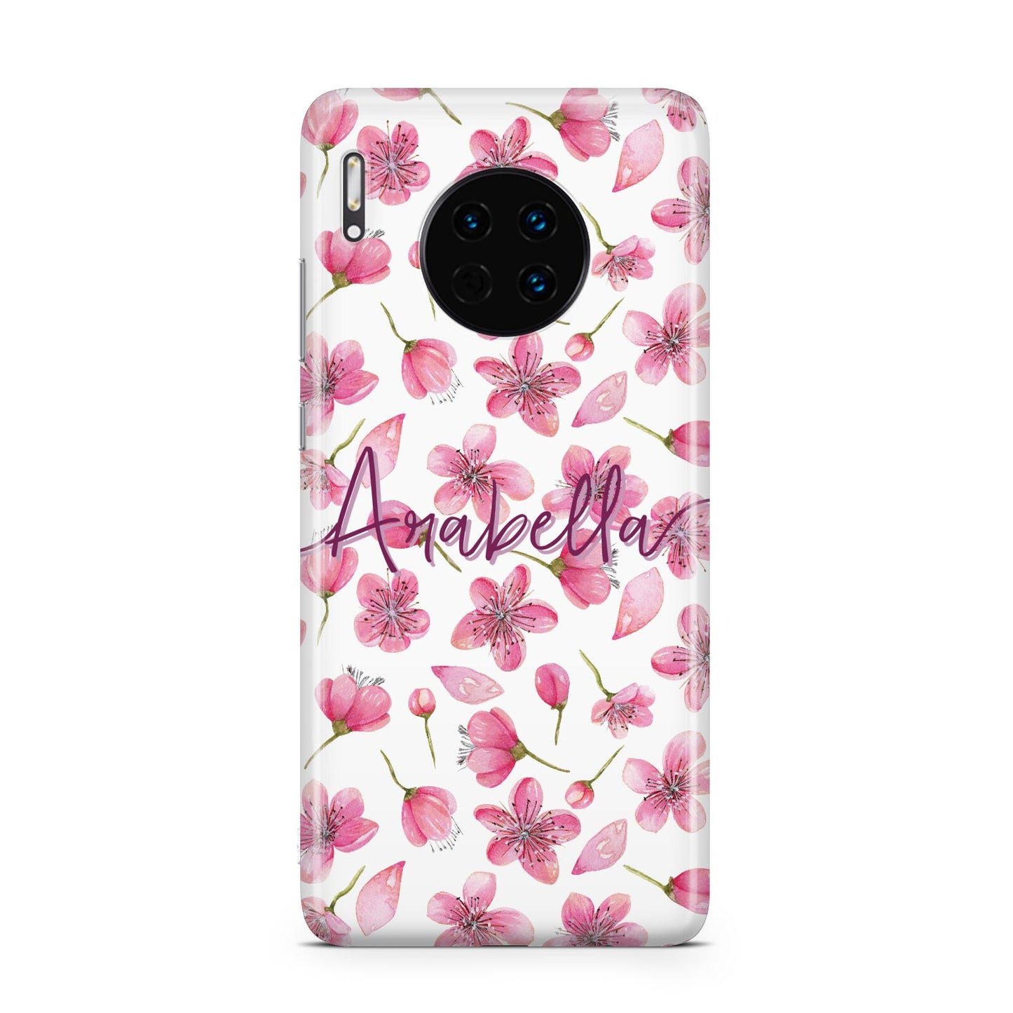 Personalised Blossom Pattern Pink Huawei Mate 30