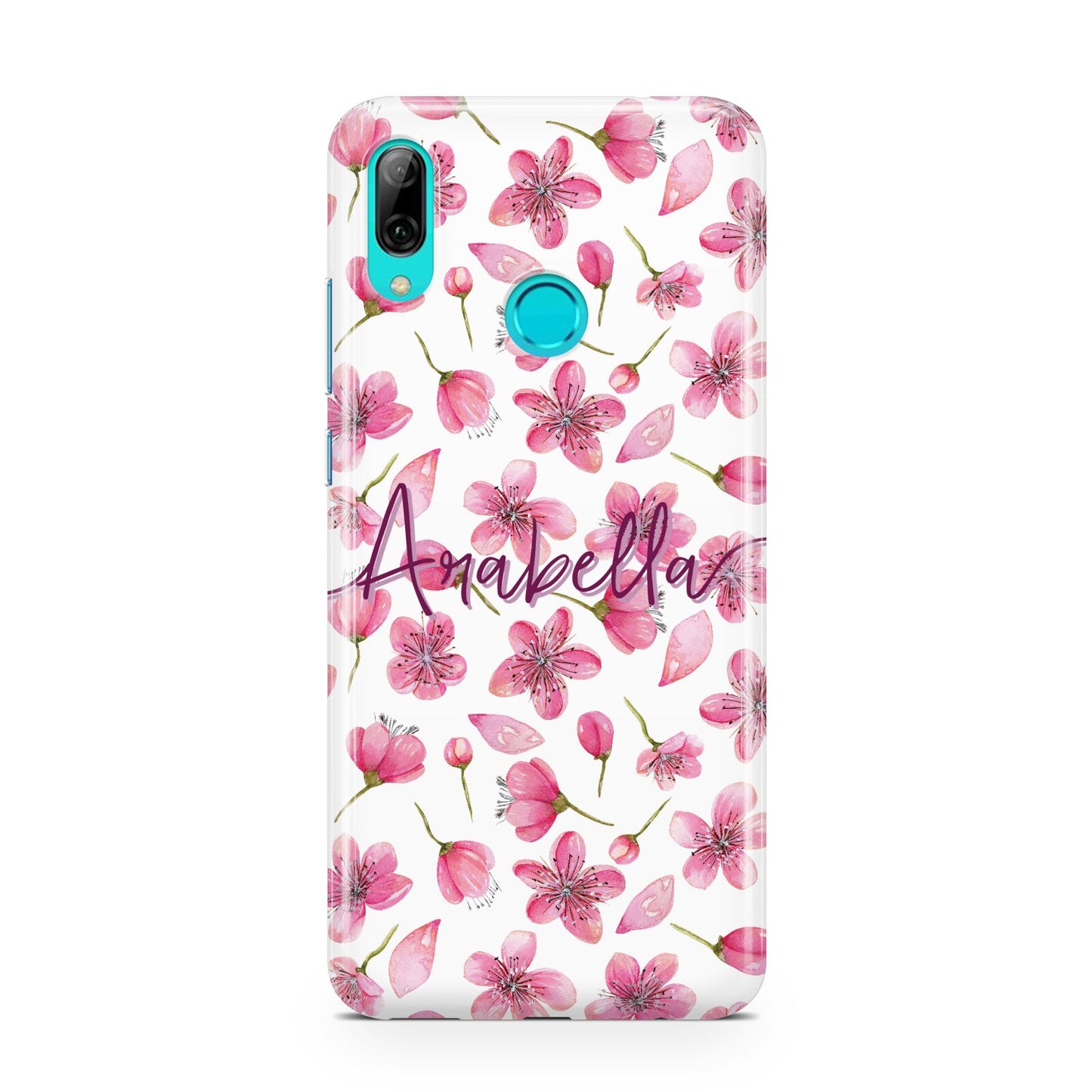 Personalised Blossom Pattern Pink Huawei P Smart 2019 Case
