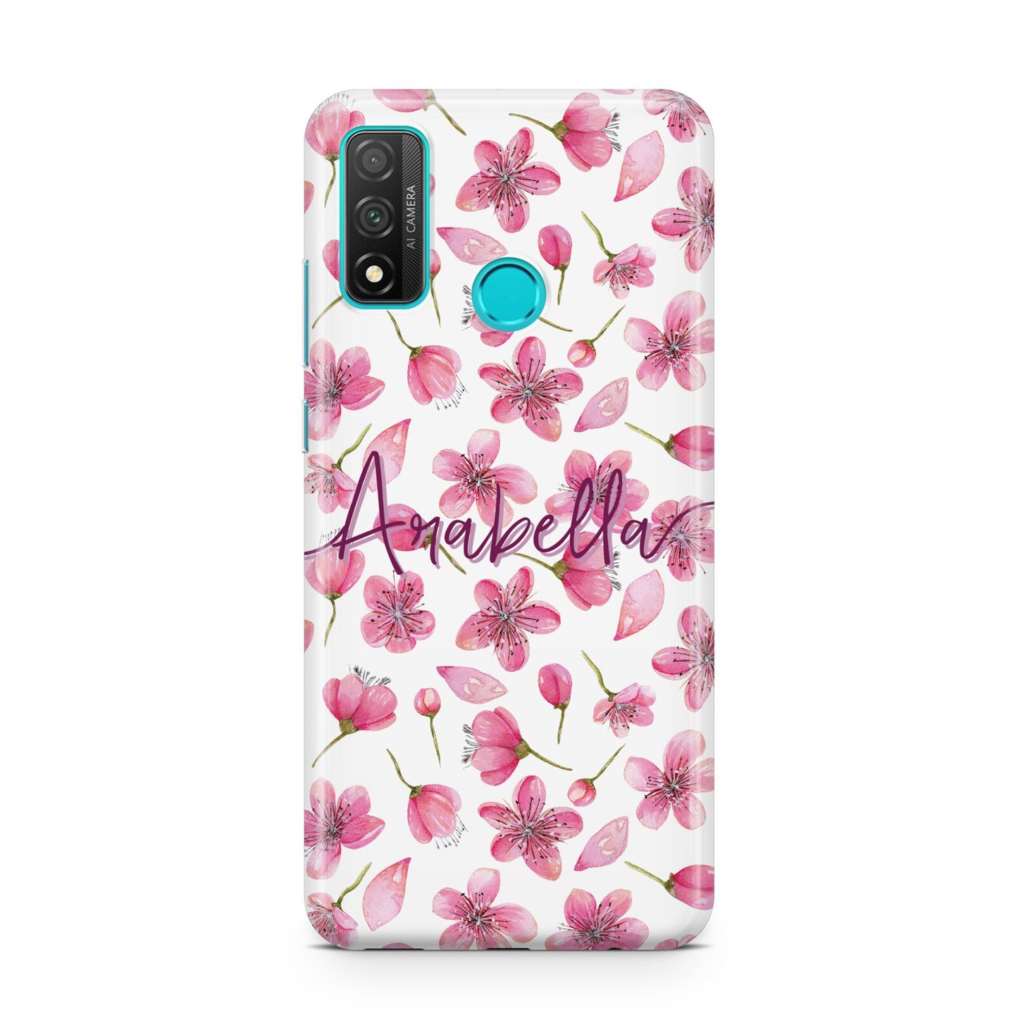 Personalised Blossom Pattern Pink Huawei P Smart 2020