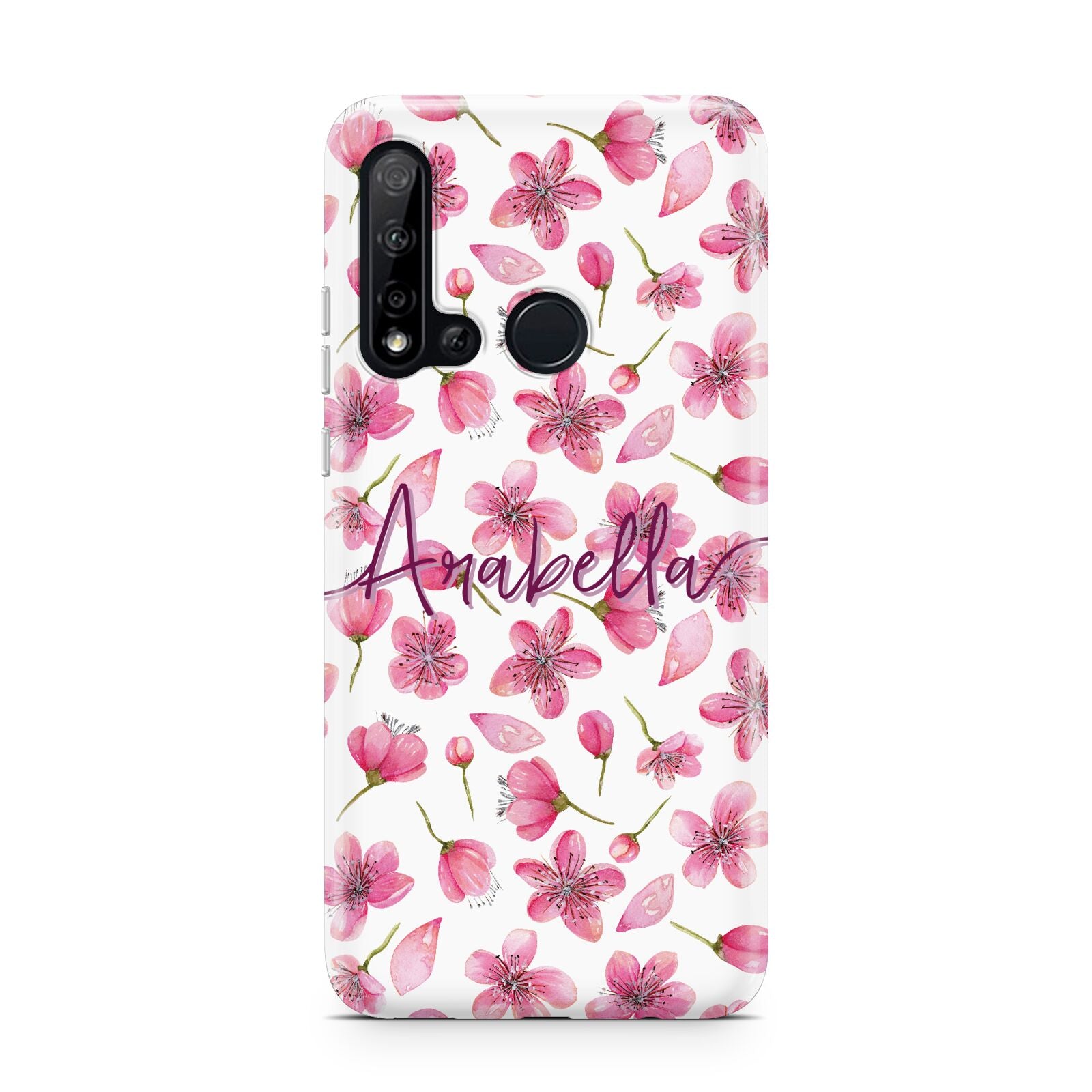 Personalised Blossom Pattern Pink Huawei P20 Lite 5G Phone Case